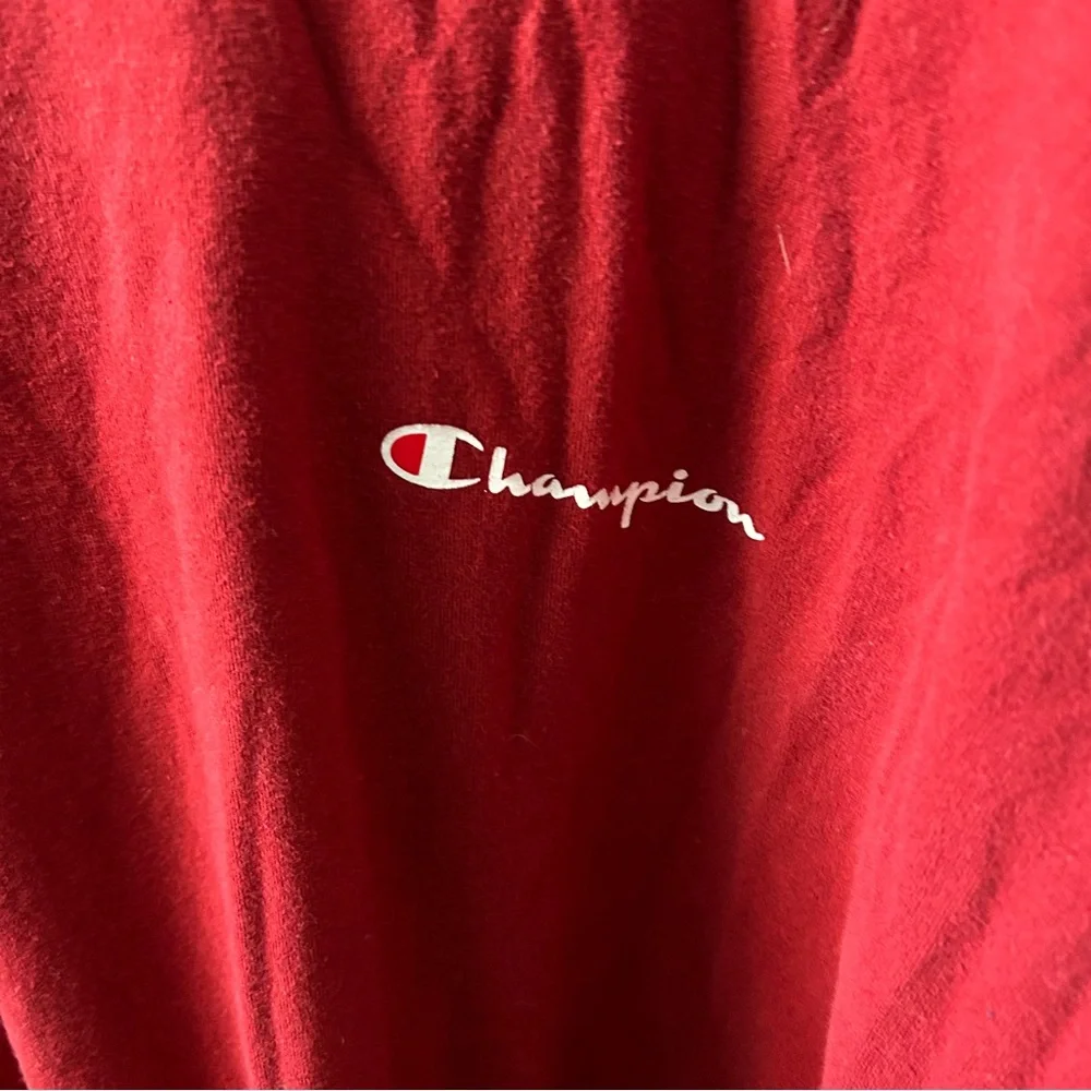 🌿 Champion Bold Red Tee - Picture 2 of 5